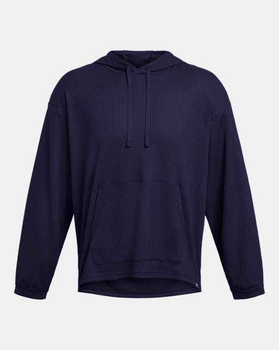 Men's UA Rival Waffle Hoodie in Blue image number 3